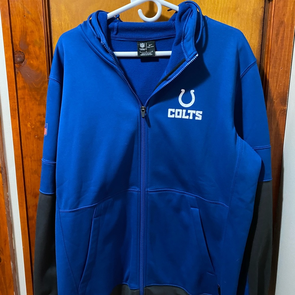 New Indiana Colts long zip up hoodie.